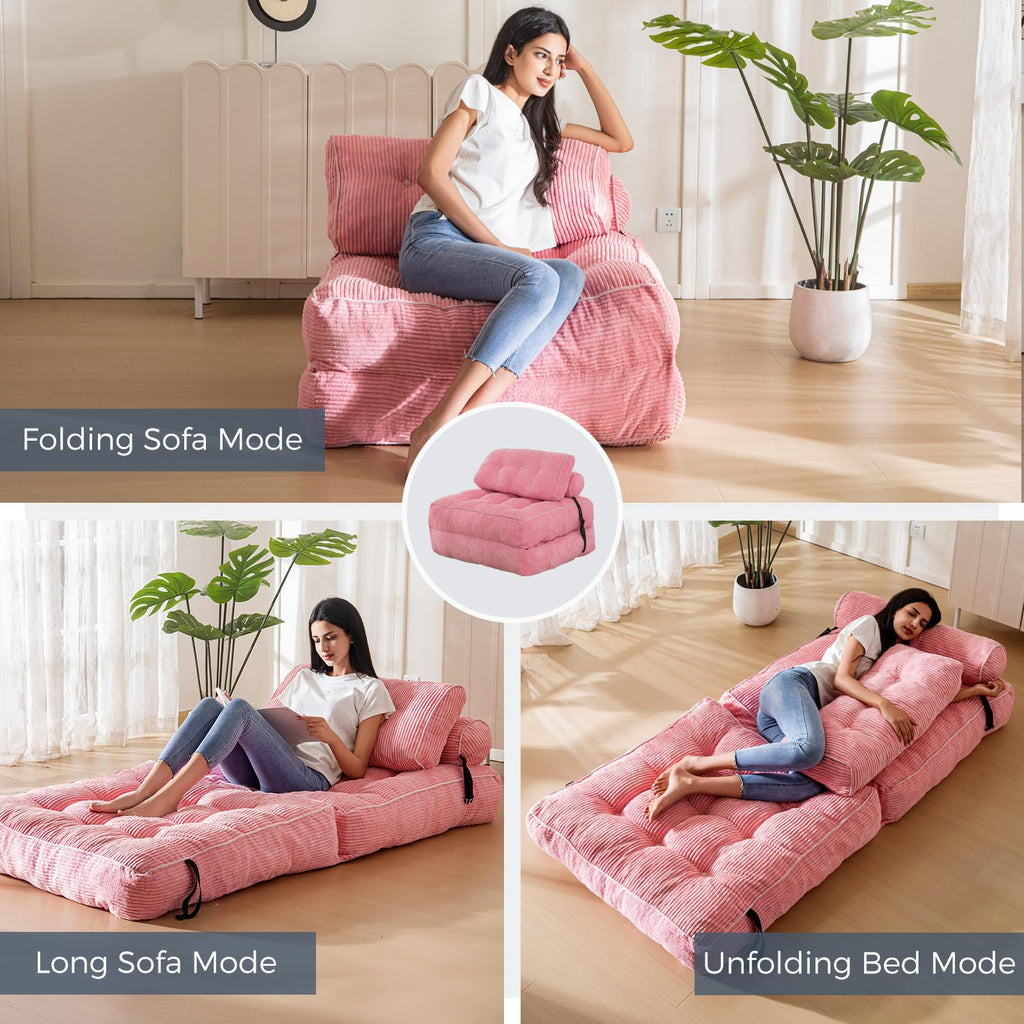 Folding Sofa Bed with Pillow O7477