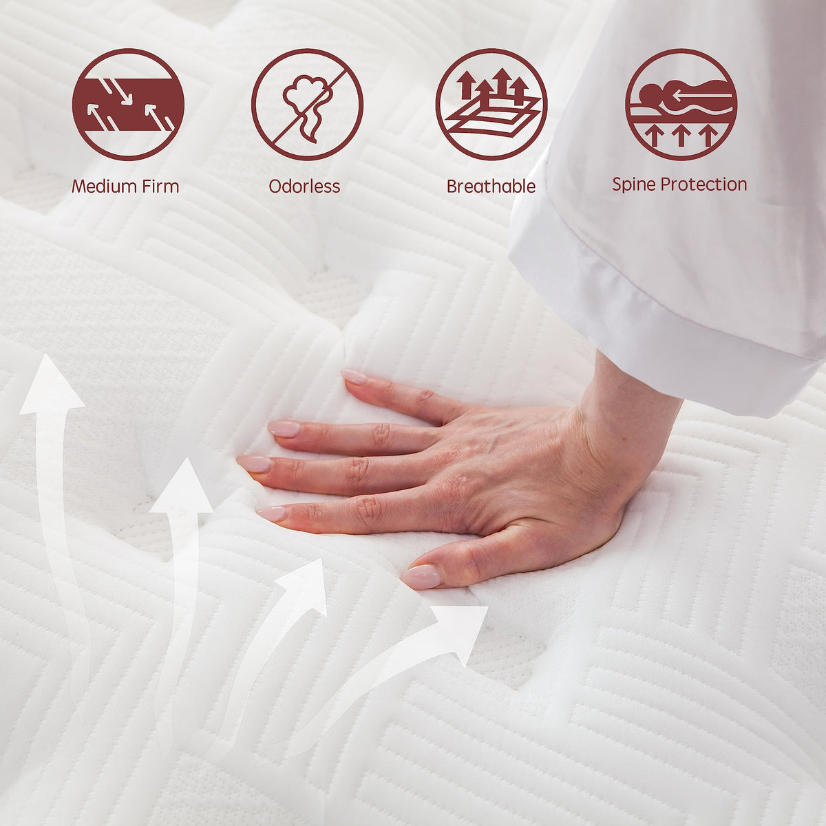 10 Inch Cooling Hybrid Full Mattress L590916