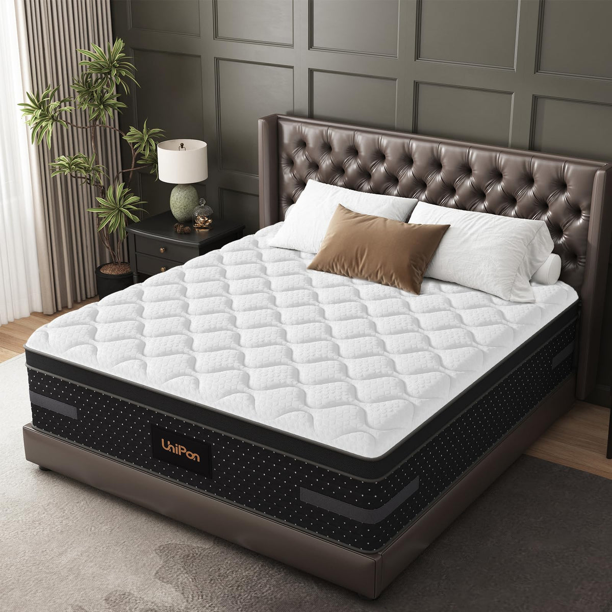 12 Inch Medium Firm Queen Hybrid Mattress V5756