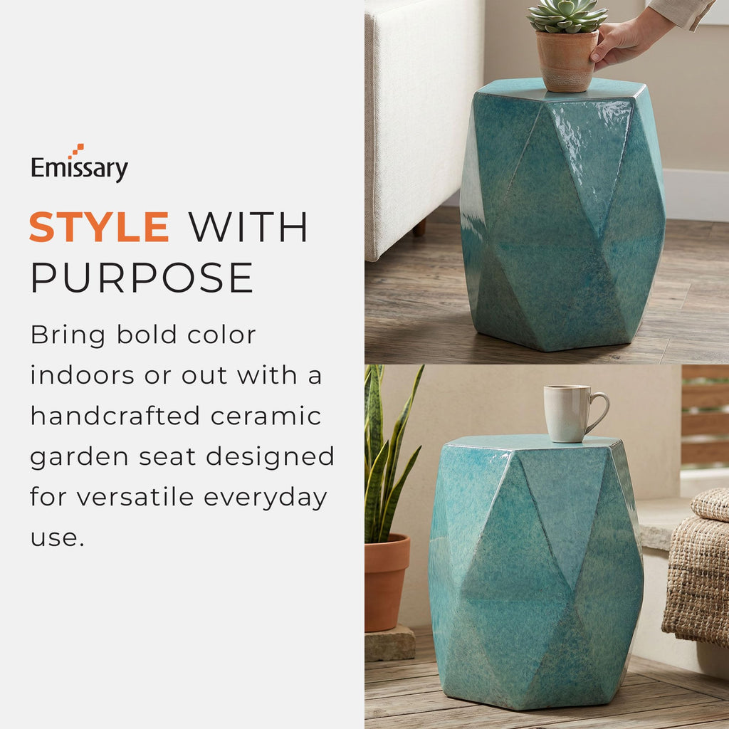 Teal 18x22 Stool Q930
