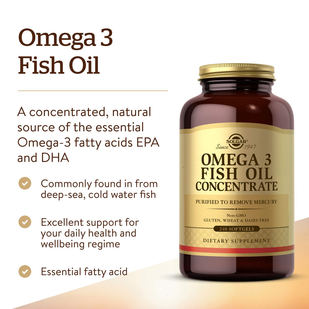 Omega-3 Fish Oil Concentrate 240 Softgels E97317
