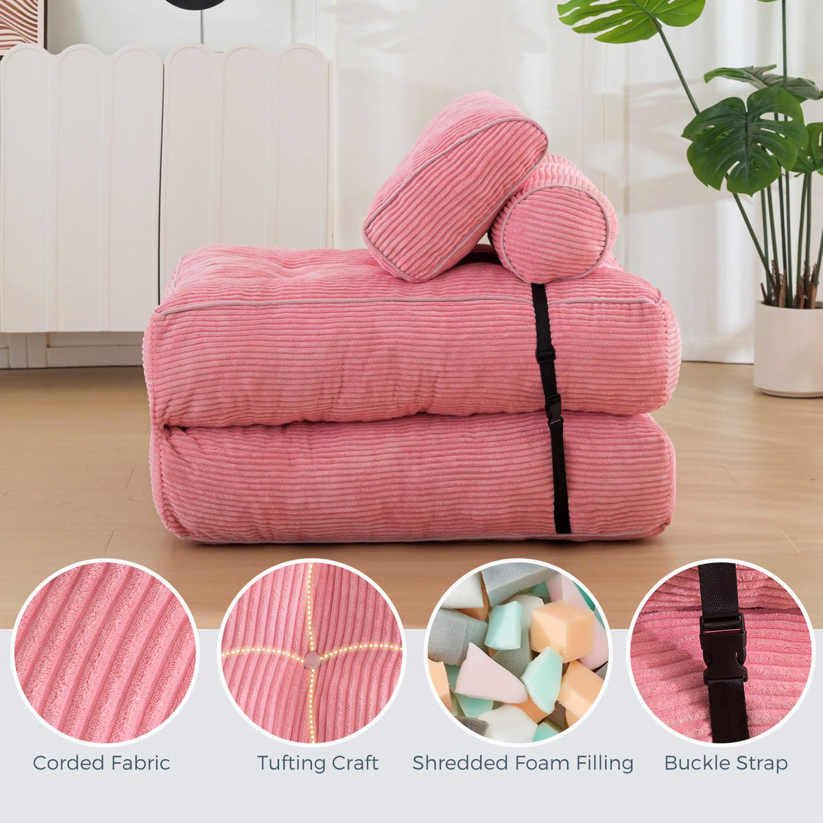 Folding Sofa Bed with Pillow O7477