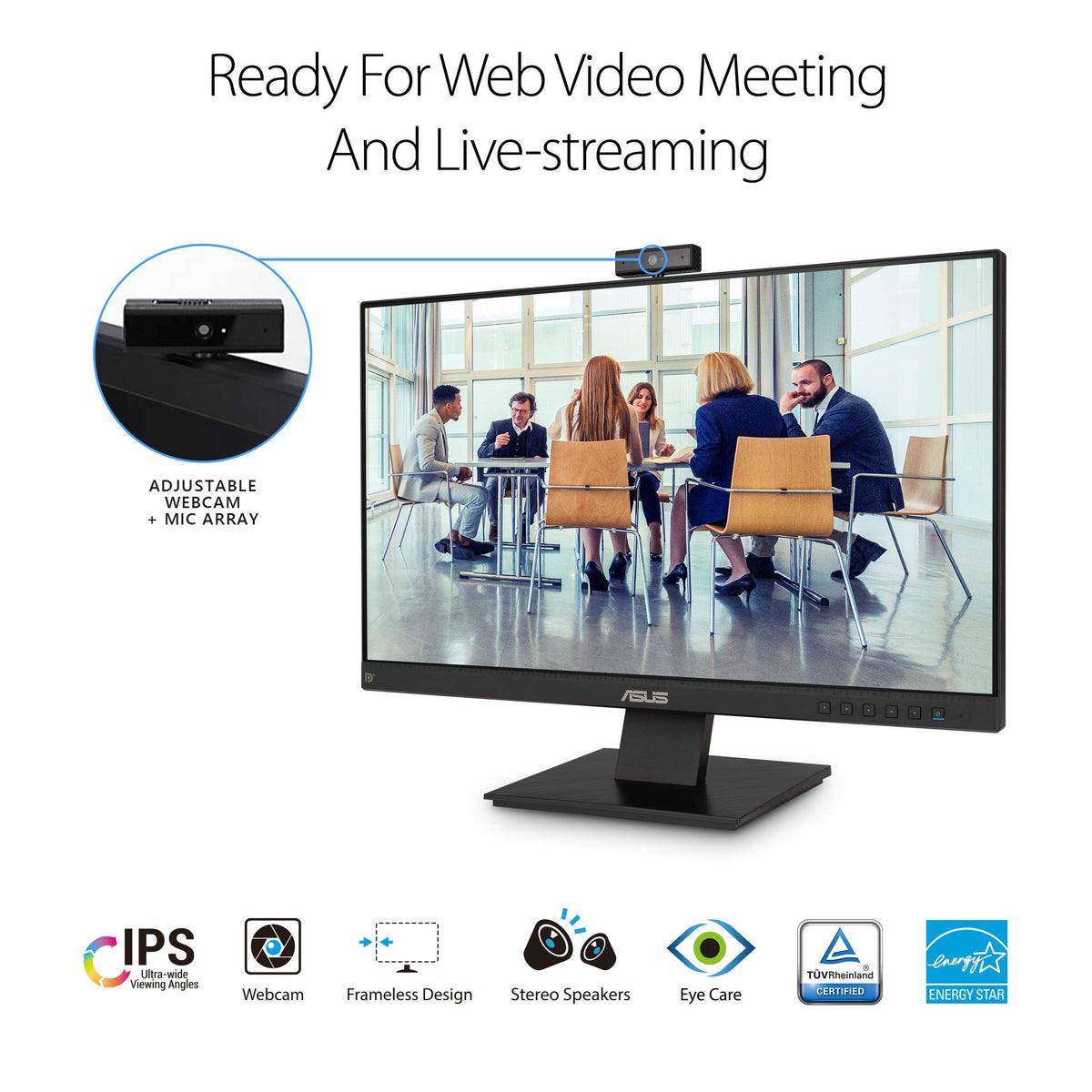 24 Inch 1080P Computer Monitor with Webcam J781