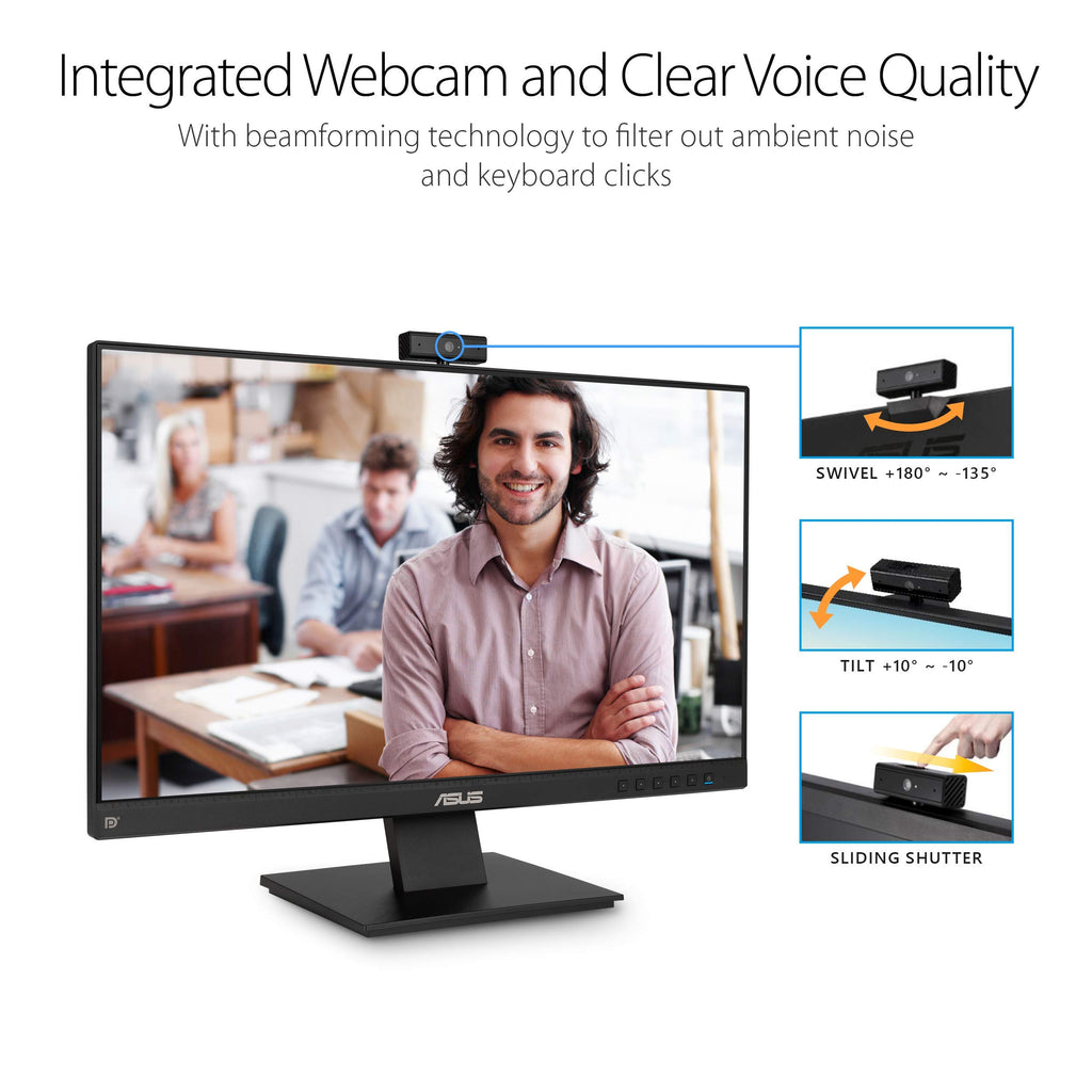 24 Inch 1080P Computer Monitor with Webcam J781