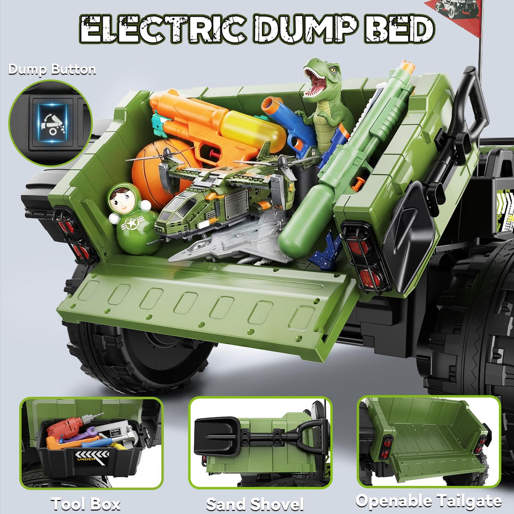 24V 4WD 2-Seater Ride on Dump Truck T93930