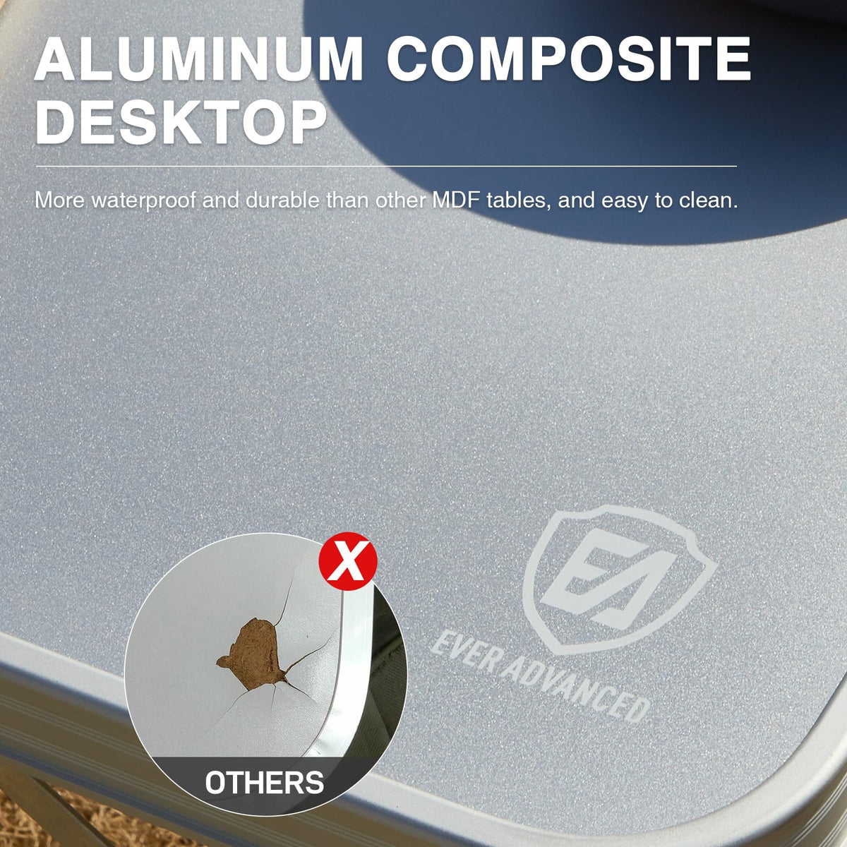 Folding Camping Table with Storage V3669
