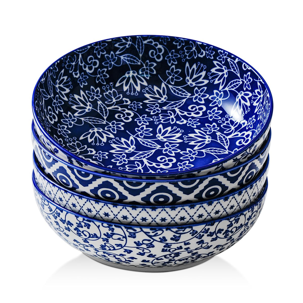 45 OZ Ceramic Pasta Bowls Set of 4 F128