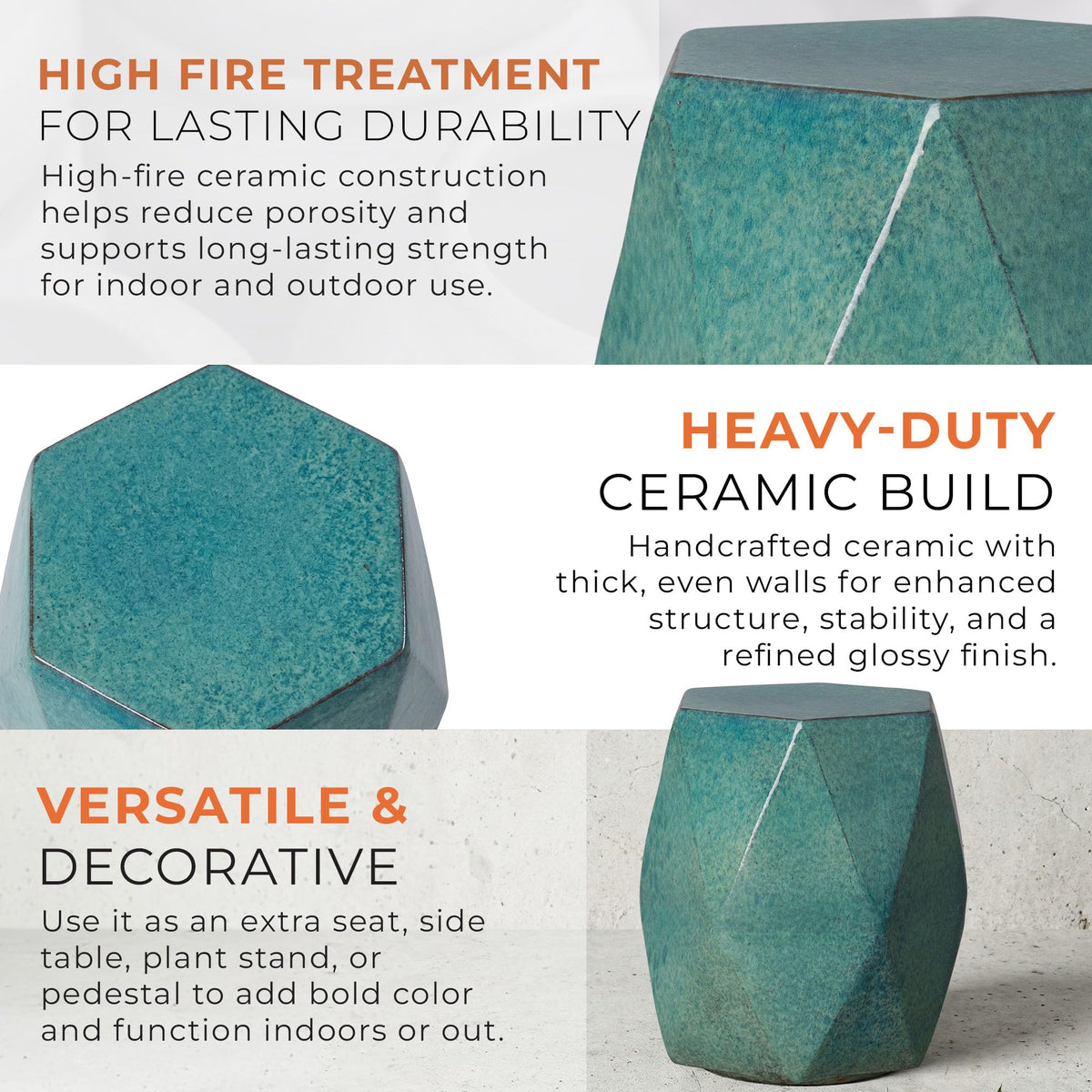 Teal 18x22 Stool Q930