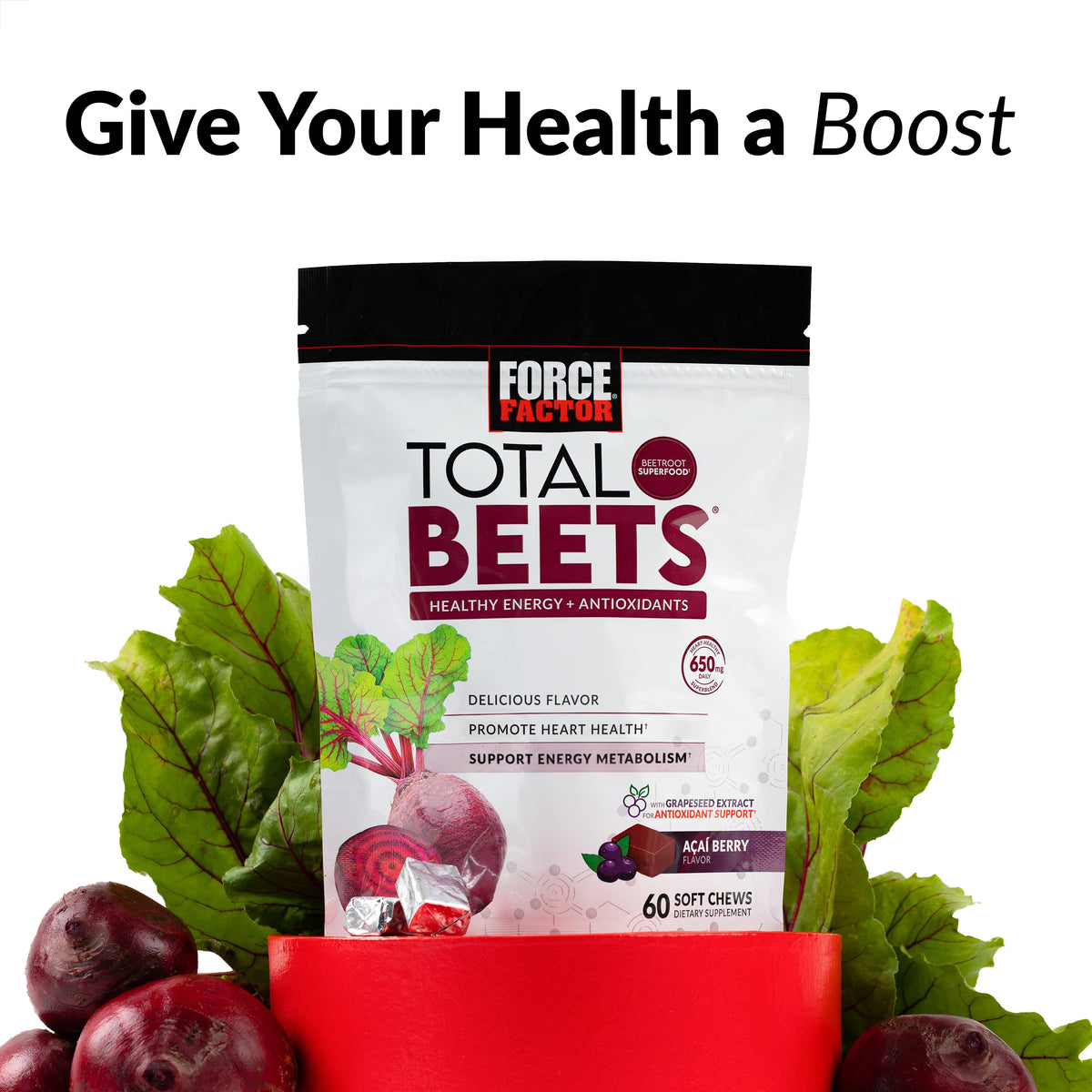 Beet Soft Chews and Turmeric Joint Support Supplement V6108
