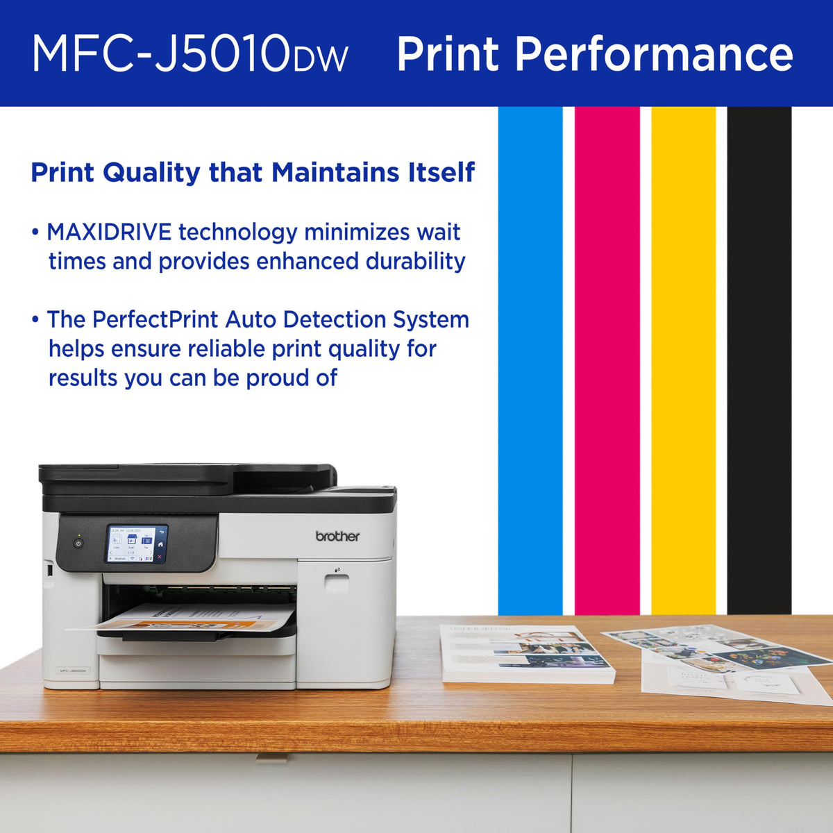Wireless Color Inkjet All-in-One Printer with 2-Sided Copy & Scan V969