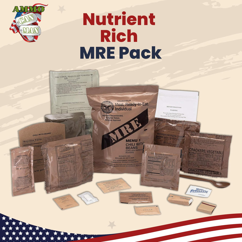 US Military MRE Case Menus 1-12 J933