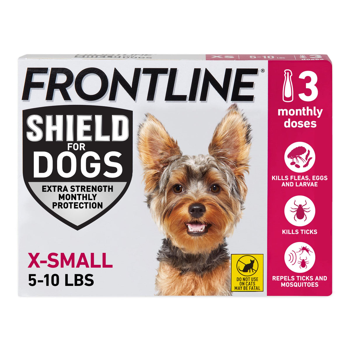 Flea & Tick Treatment for X-Small Dogs 5-10 lbs. Count of 3 S9939