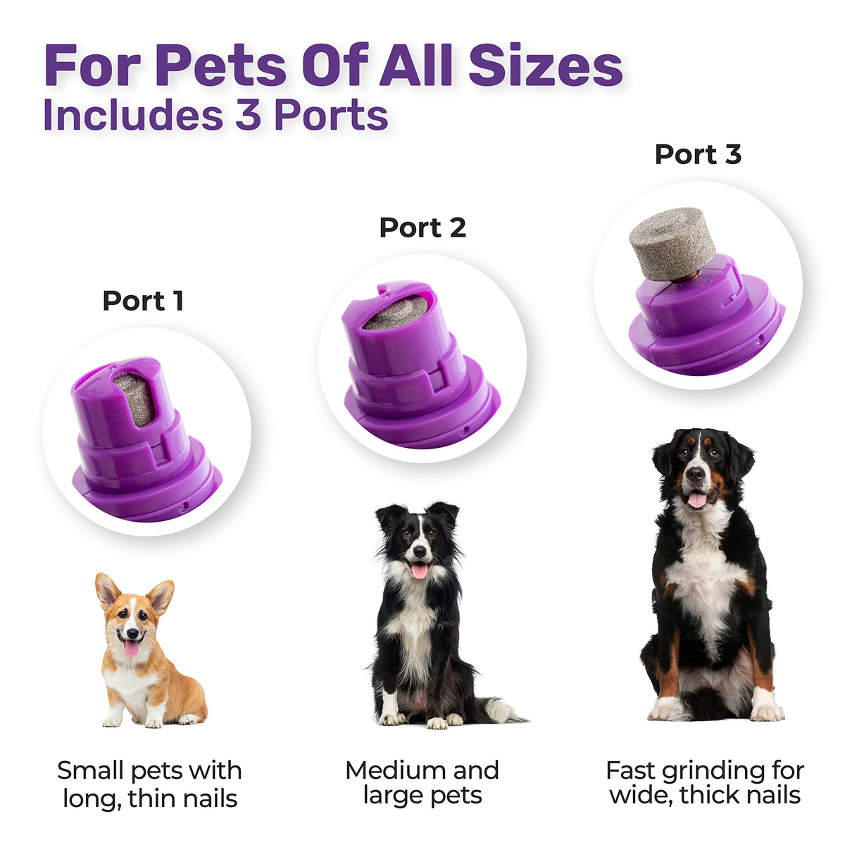 Electric Cat & Dog Nail Grinder Rechargeable Pet Grooming Kit J47209