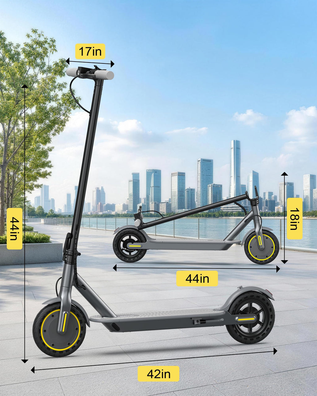 Electric Scooter with Dual Suspension X4061
