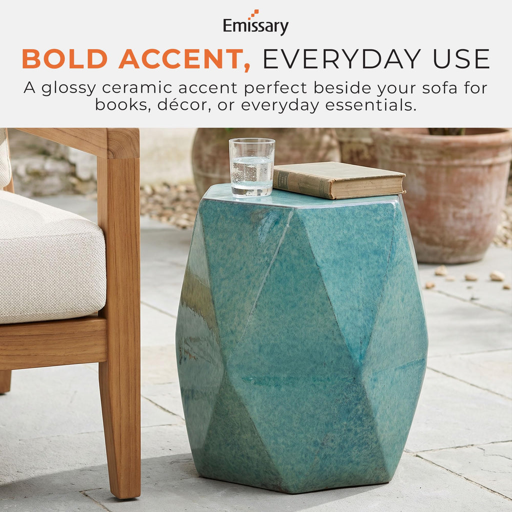 Teal 18x22 Stool Q930