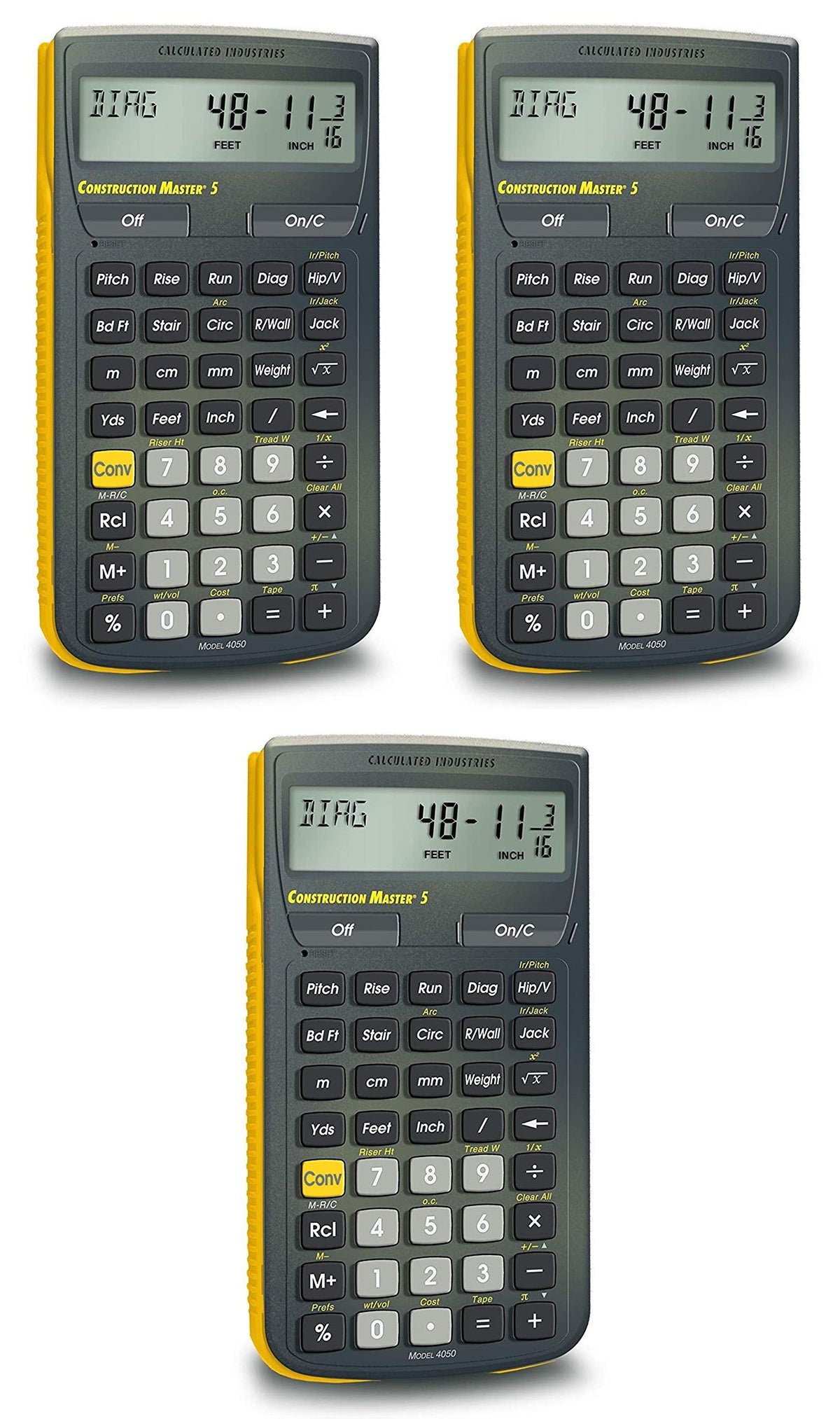 Construction Calculator Pack of 3 A478409
