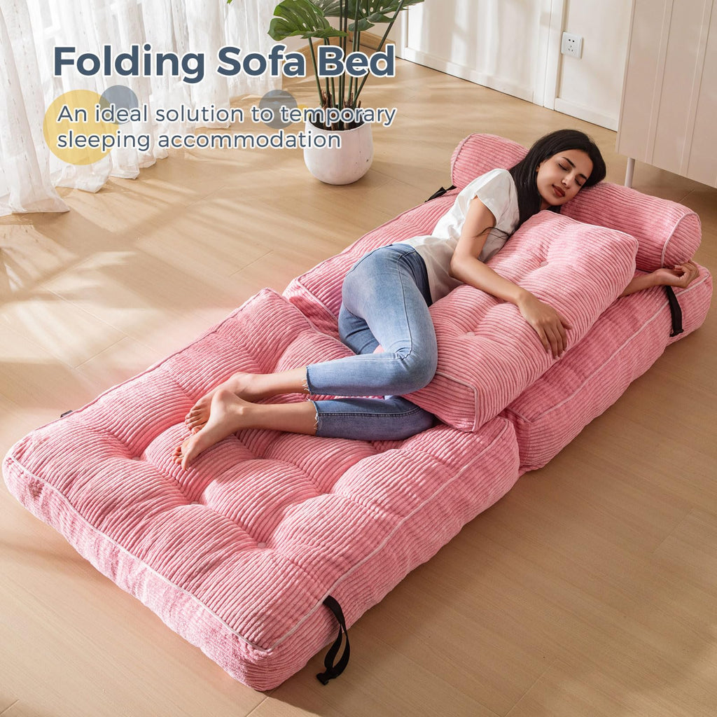Folding Sofa Bed with Pillow O7477