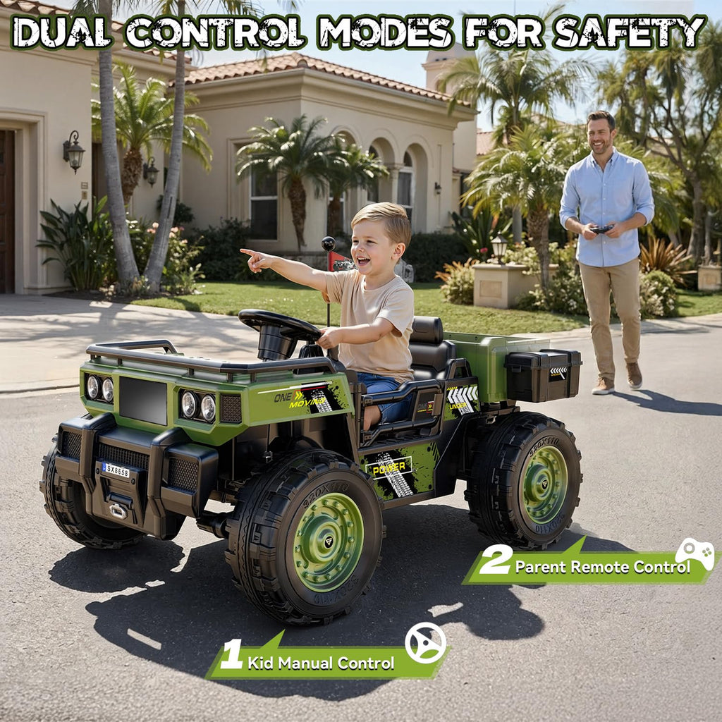 24V 4WD 2-Seater Ride on Dump Truck T93930