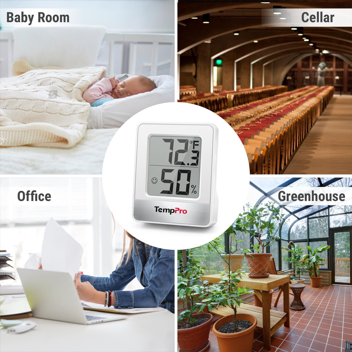 Digital Hygrometer Indoor Thermometer A7477