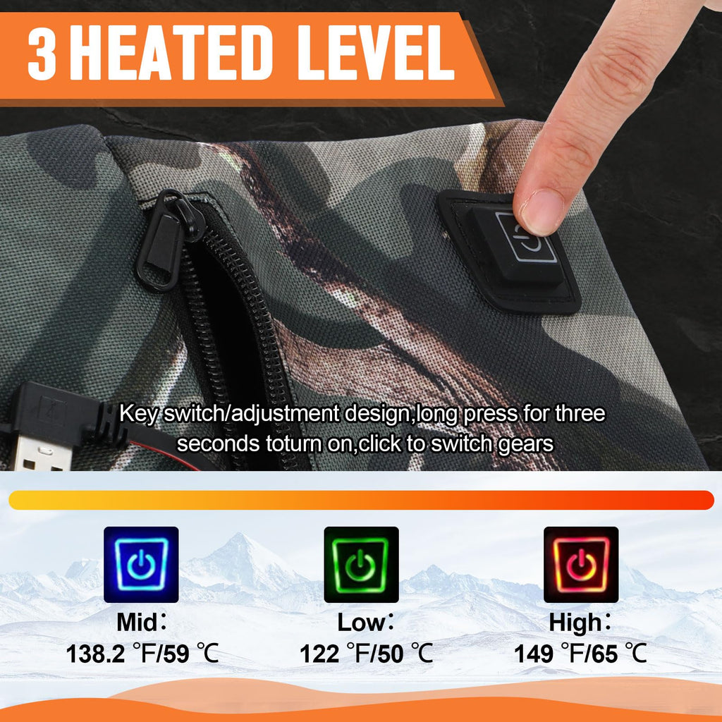 2 Pcs Heated Hunting Seat Cushion Pad Z355