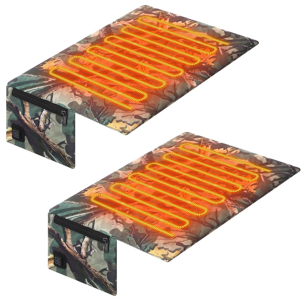 2 Pcs Heated Hunting Seat Cushion Pad Z355