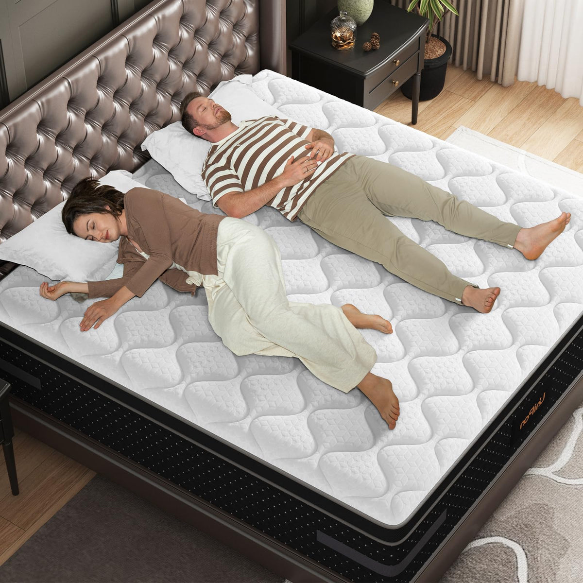 12 Inch Medium Firm Queen Hybrid Mattress V5756