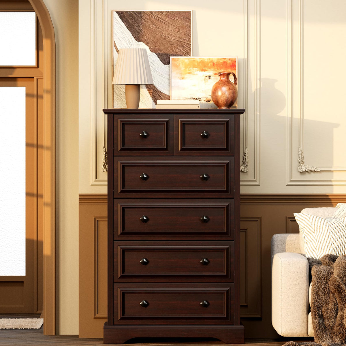 6 Drawer Cherry Dresser A1650
