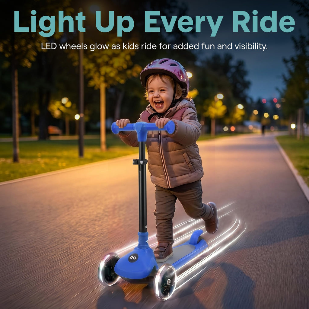 3-Wheel Toddler Scooter with LED Wheels T380847