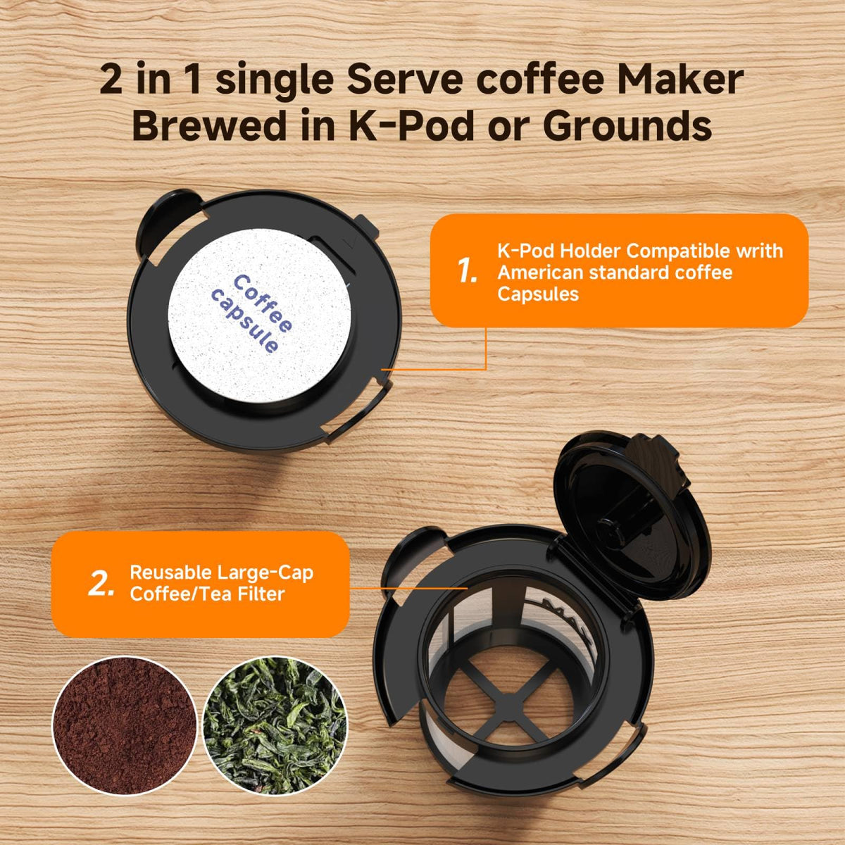 Single Serve Coffee Maker T1858