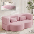 78" Full Size Pink Folding Sofa Bed T50584