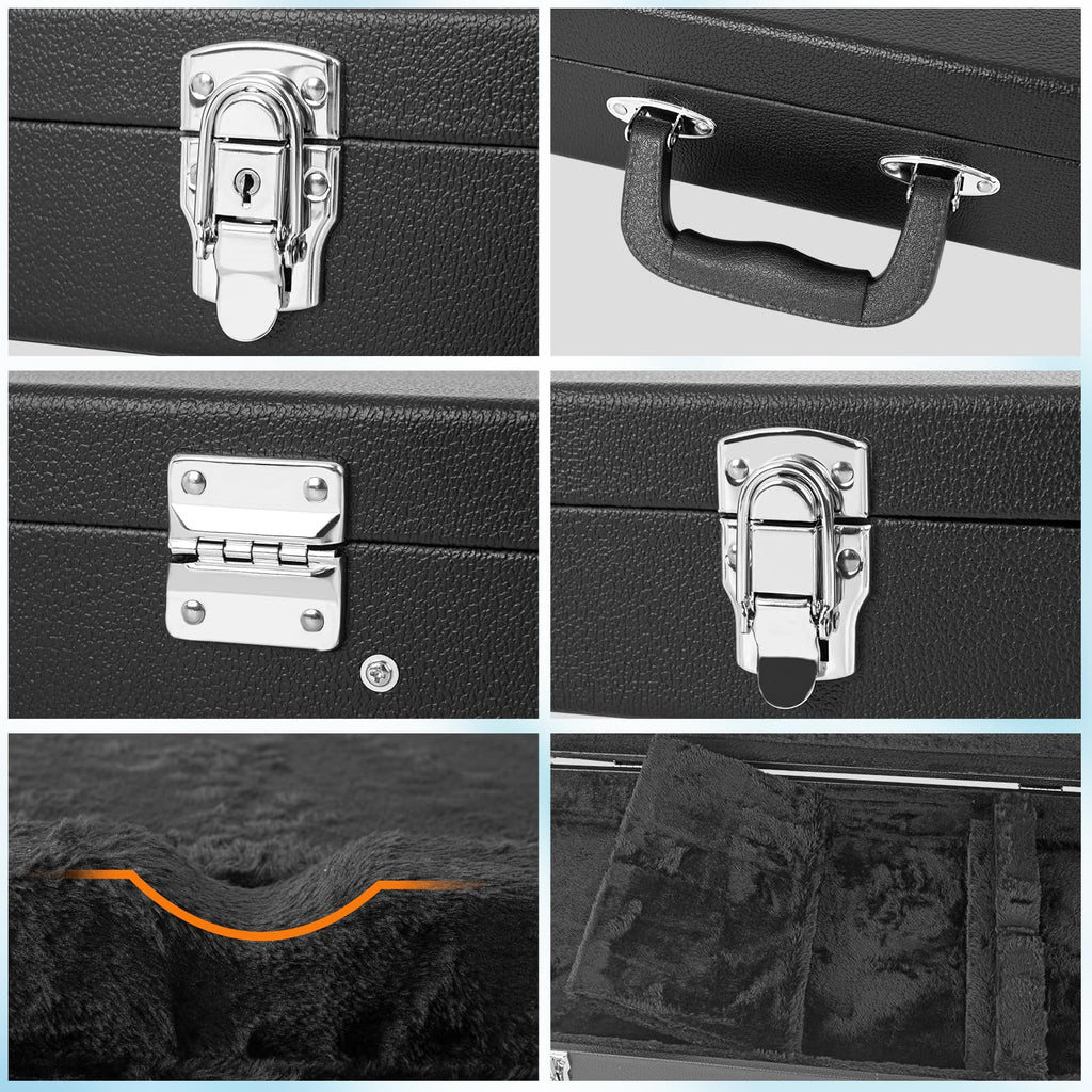 39-Inch Electric Guitar Hard Shell Case with Lock Latch E4770