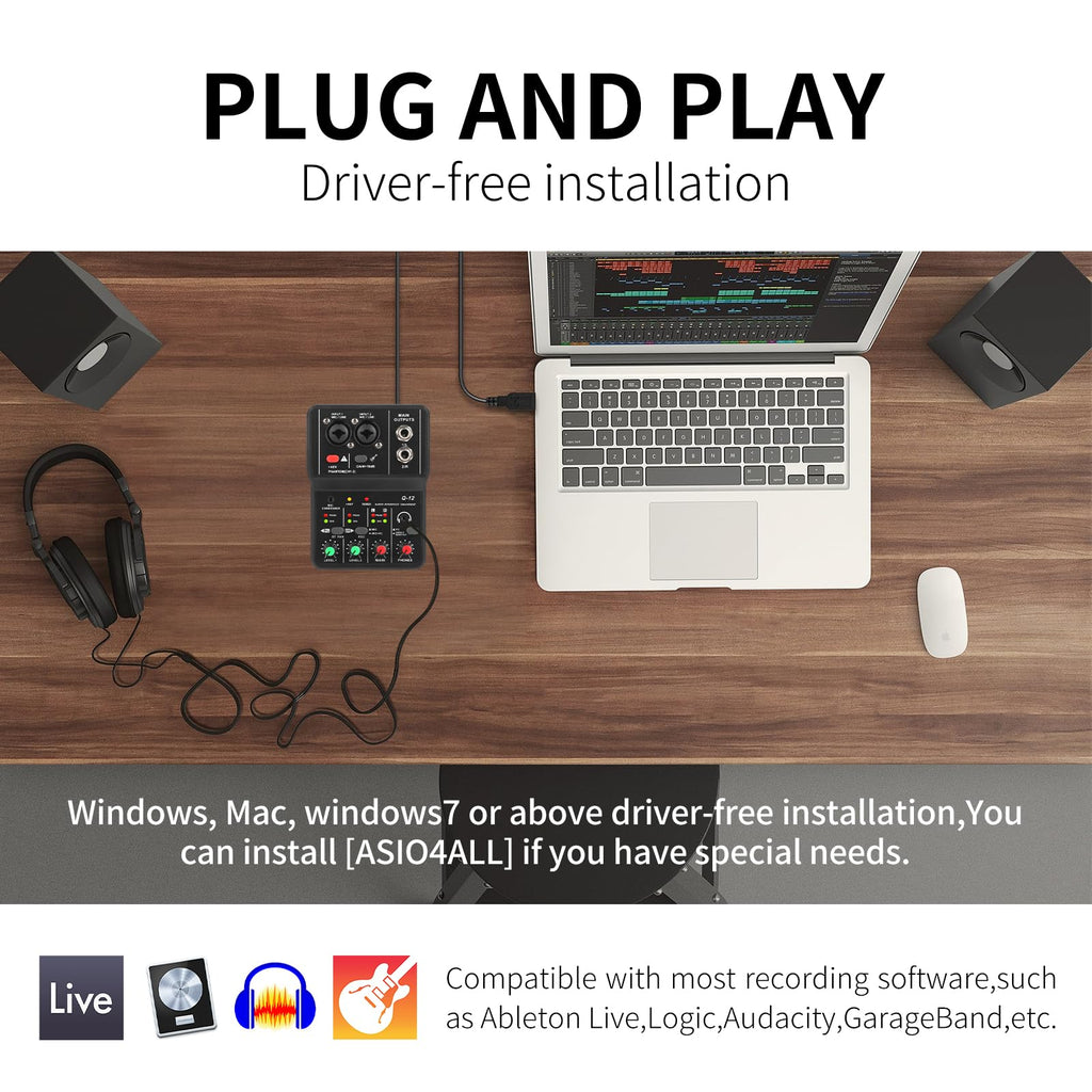 USB Audio Interface with XLR and 3.55m Microphone Jack F761582