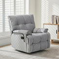 Velvet Swivel Recliner Accent Chair with Detachable Side Phone Holder B415