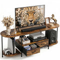 63" TV Stand with 2 Fabric Drawers E597