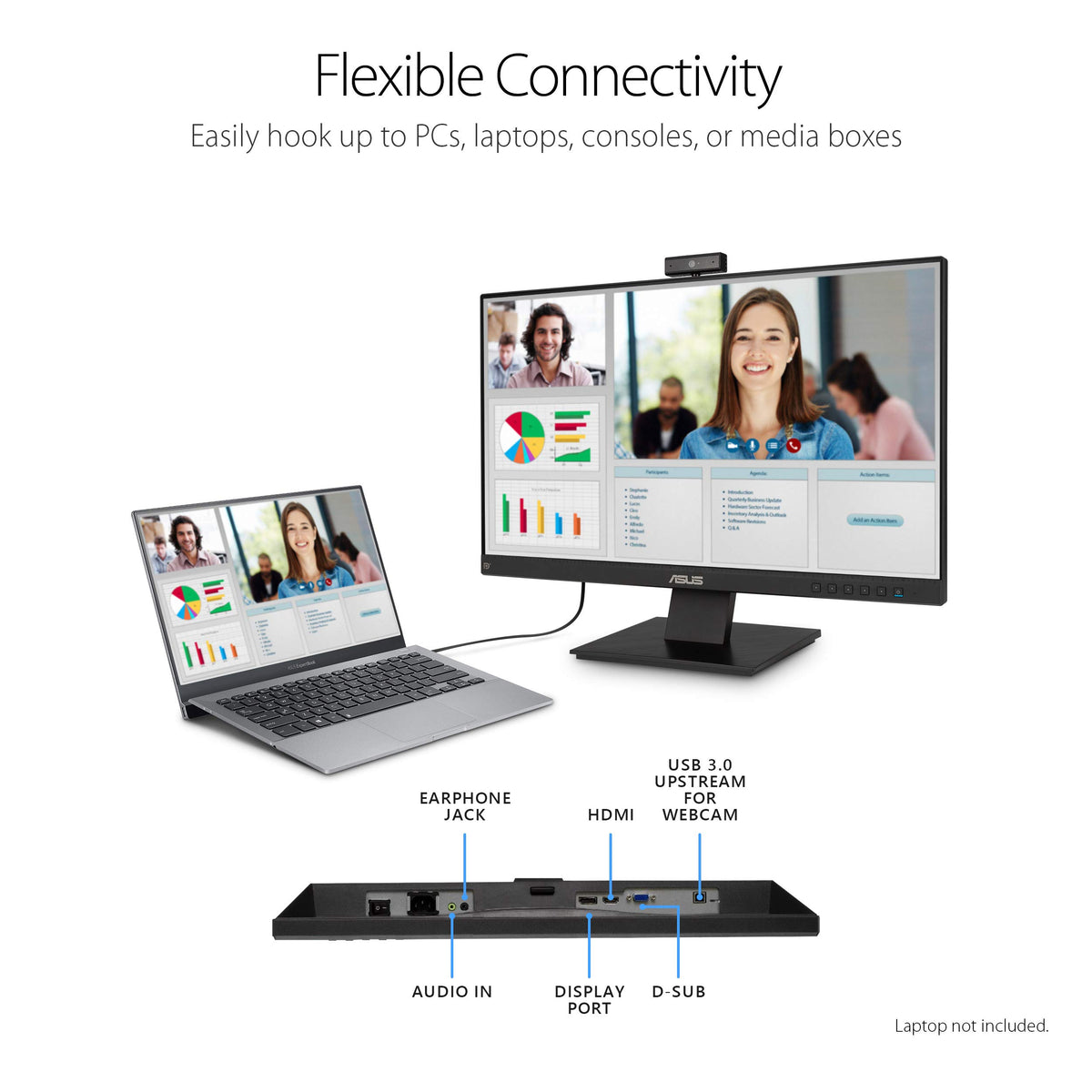 24 Inch 1080P Computer Monitor with Webcam J781