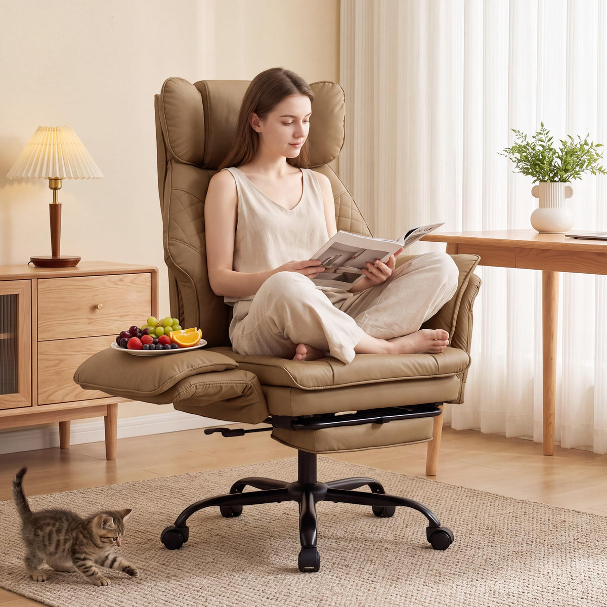 Criss Cross Chair with Flip Armrests W914085