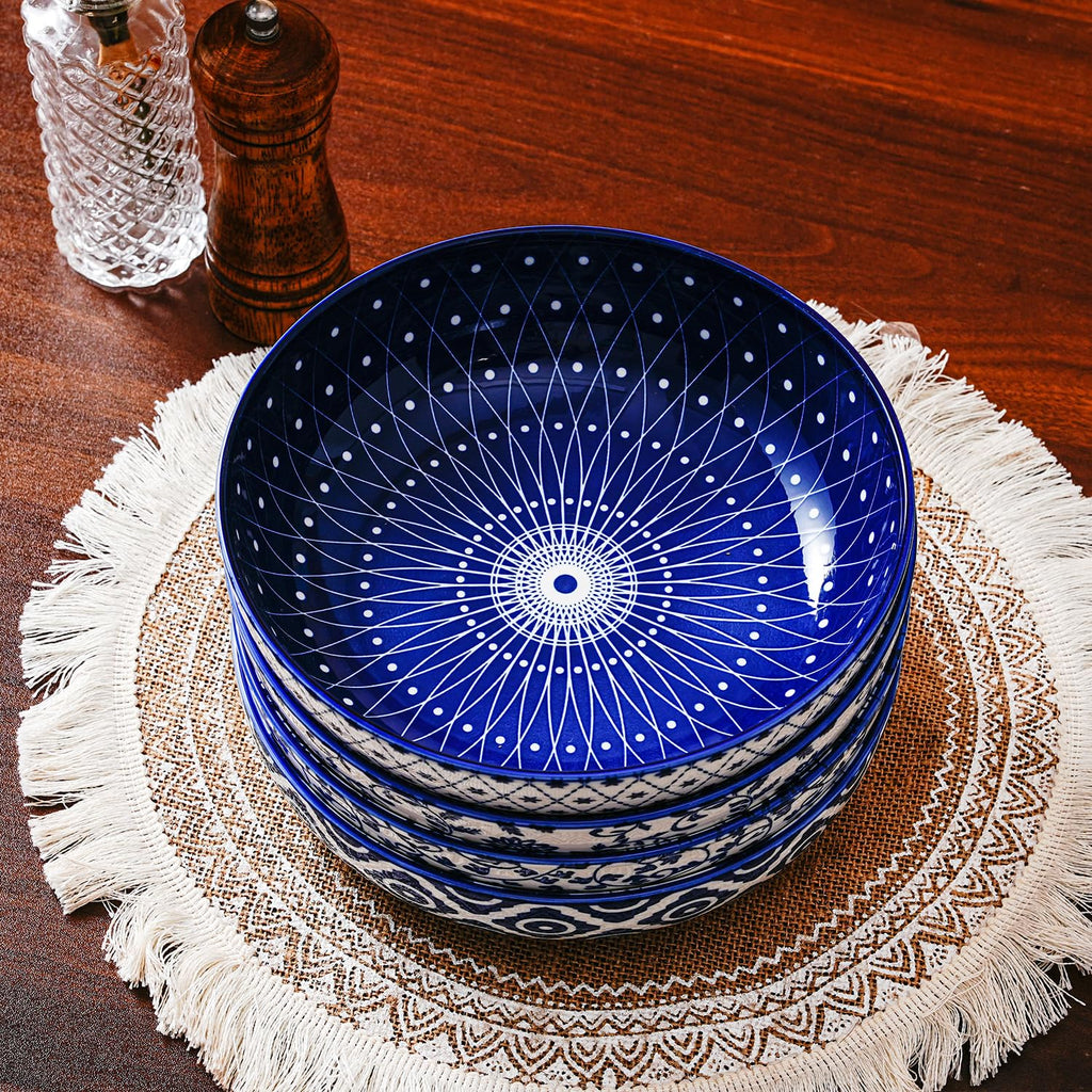 45 OZ Ceramic Pasta Bowls Set of 4 F128