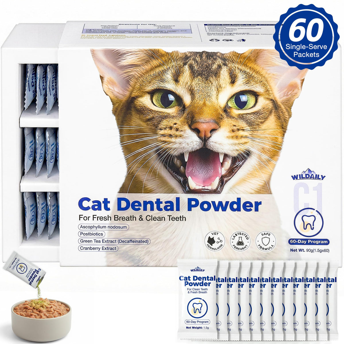 Cat Dental Powder 60 Pcs I6662