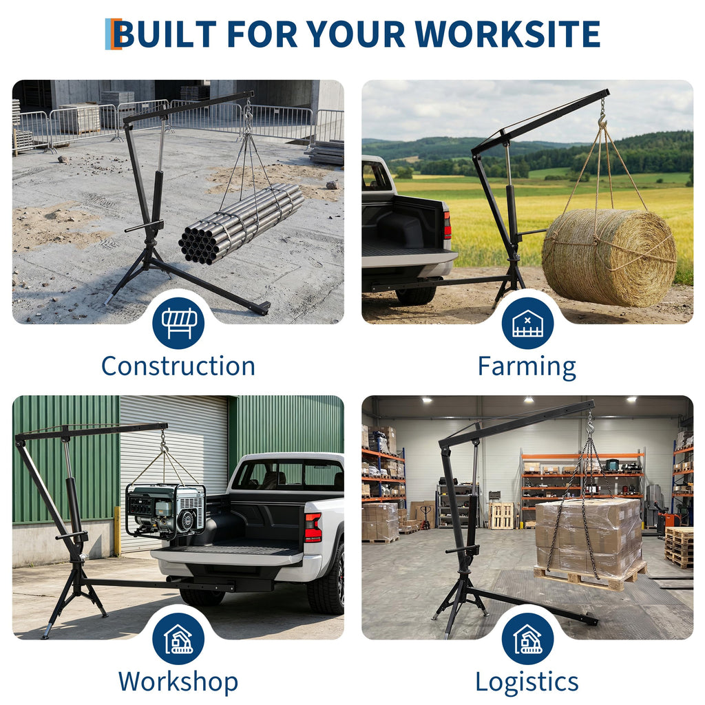 Heavy Duty Hydraulic Truck Crane with 360° Swivel and Telescoping Boom P3815